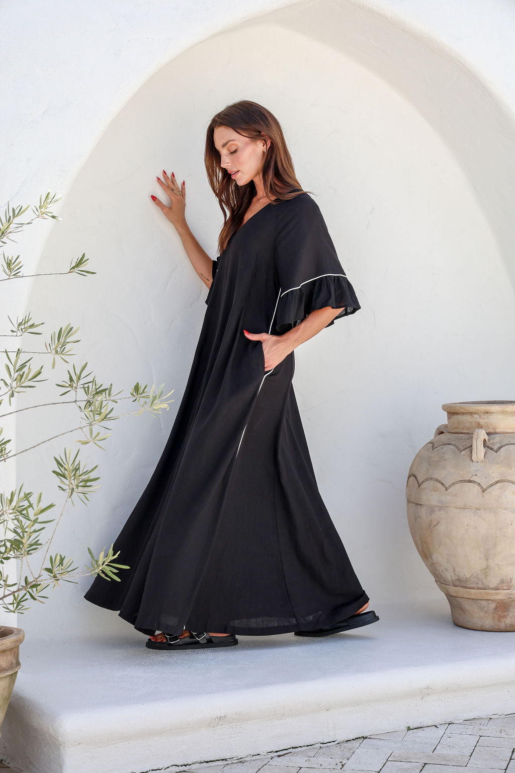 BTL the label Helena maxi dress size Medium.