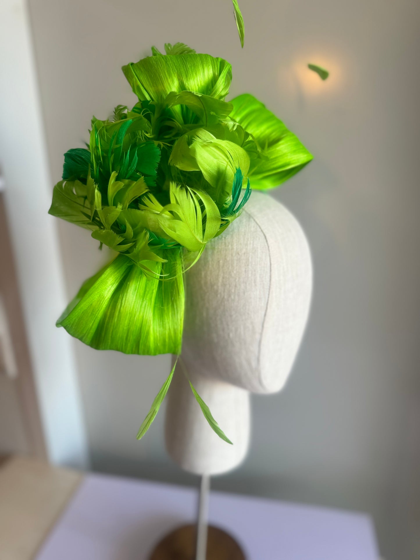 “Emity” green feather floral