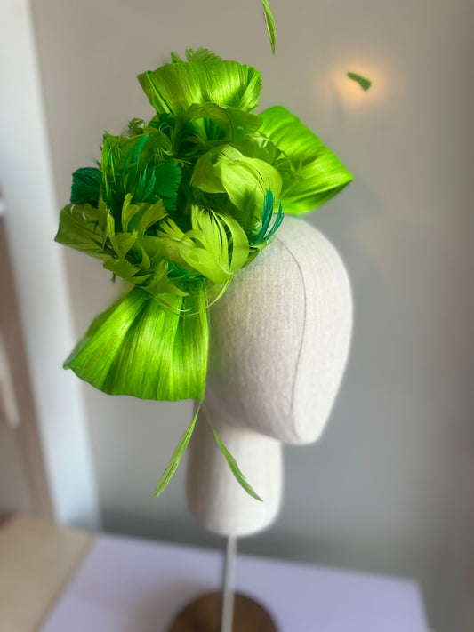 “Emity” green feather floral