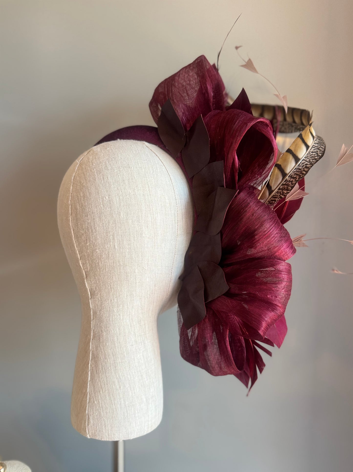 “Ruby” wine burgundy statement