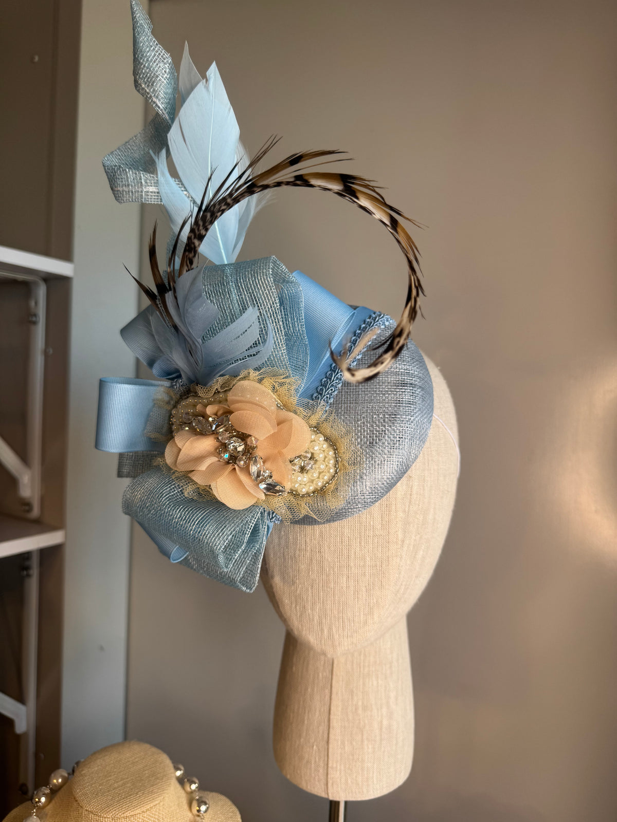 “Ivy Jeanada” soft blue statement