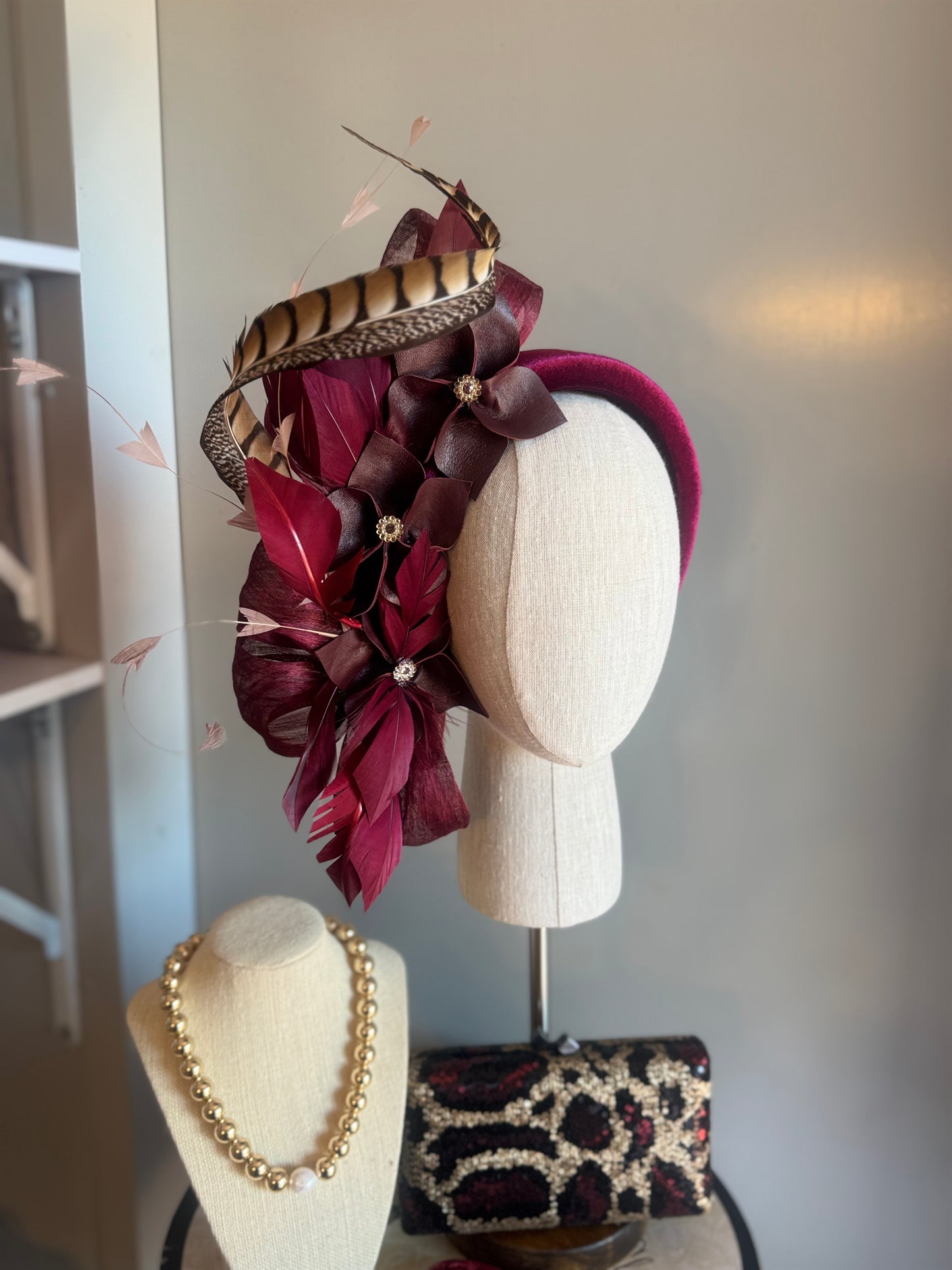 “Ruby” wine burgundy statement