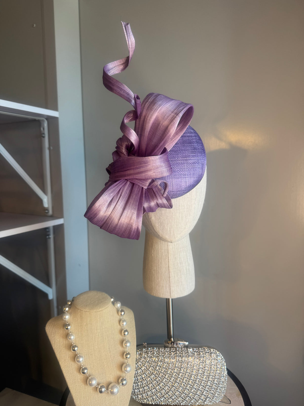 “Siona” lilac statement bow