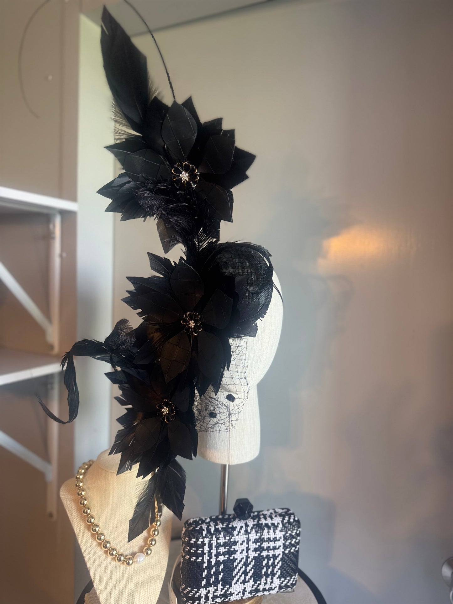 “Angel” Black feather statement