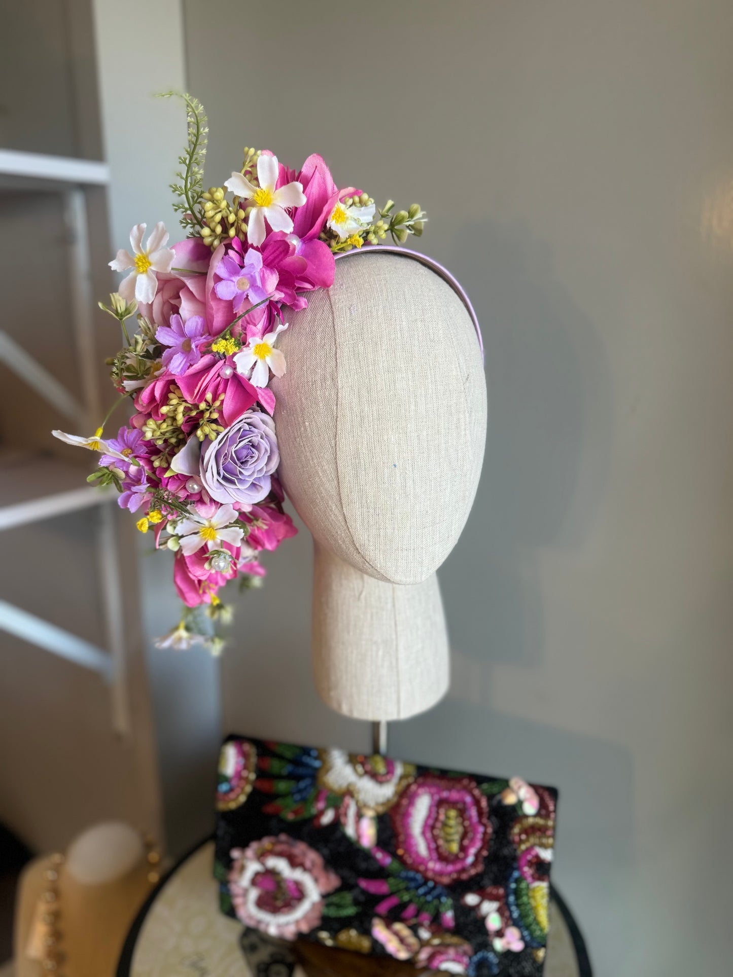“Sammi” pink & purple spring floral