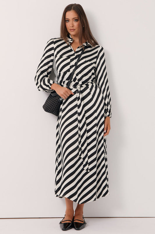 Stephanie stripe sarin dress size 12