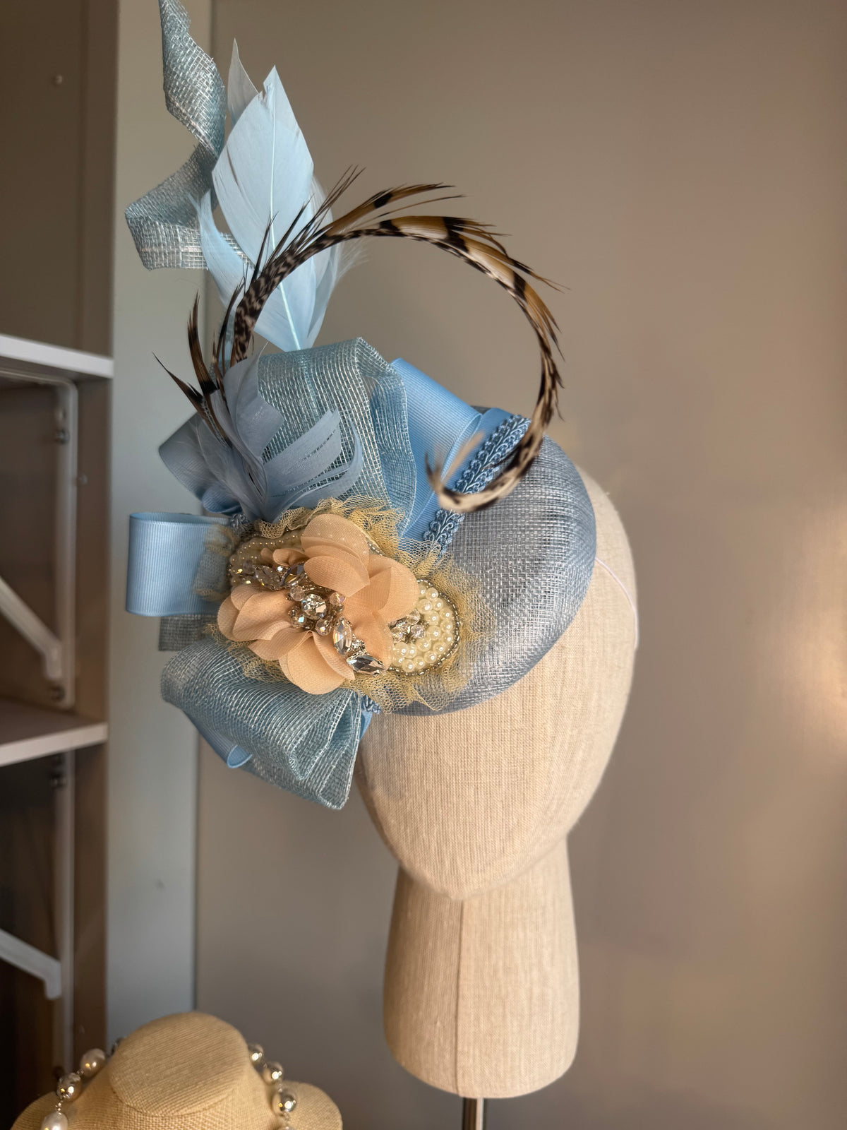“Ivy Jeanada” soft blue statement