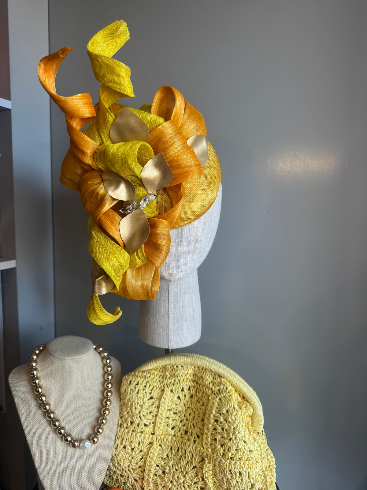 “Jules” Orange and yellow statement