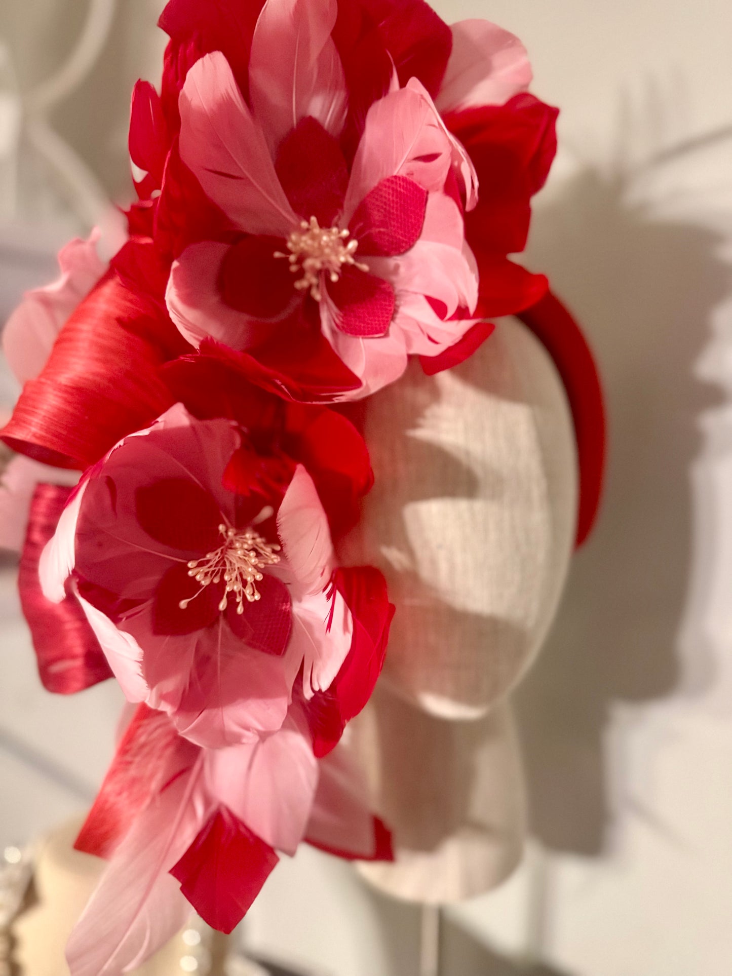 “Mandy louise” red & pink statement