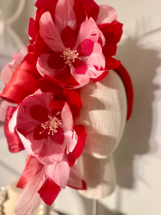 “Mandy louise” red & pink statement