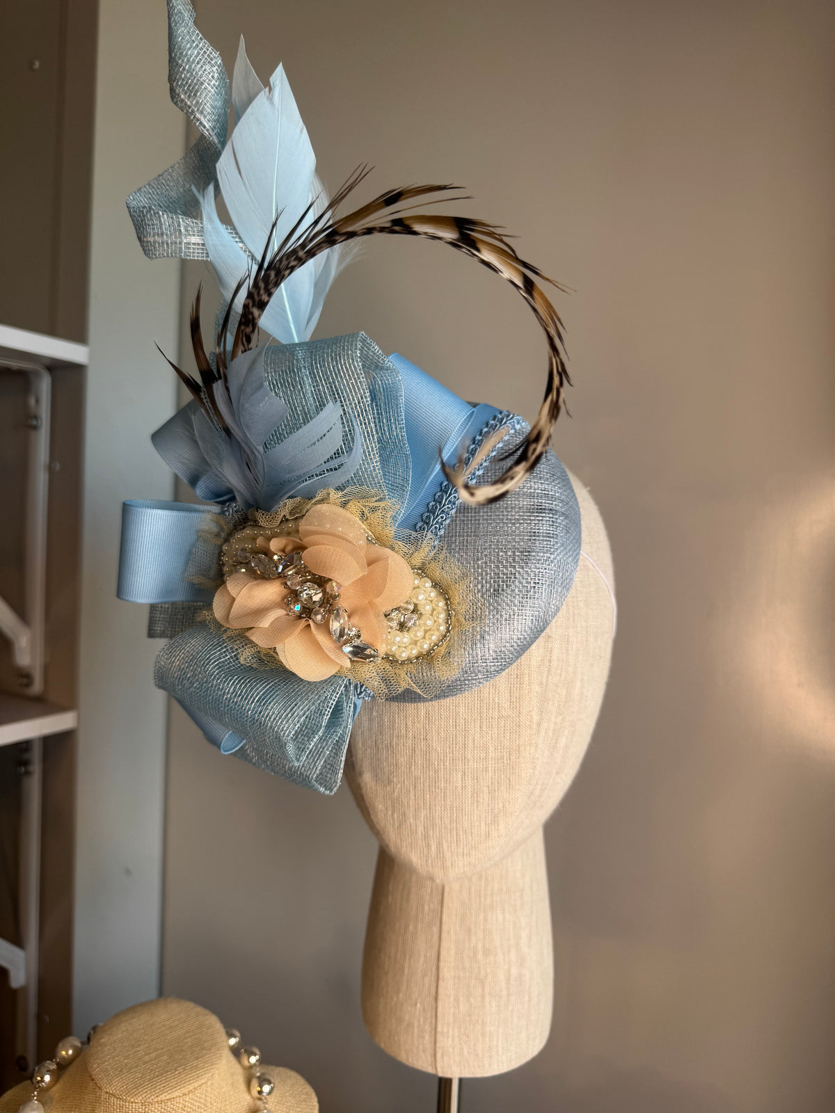 “Ivy Jeanada” soft blue statement