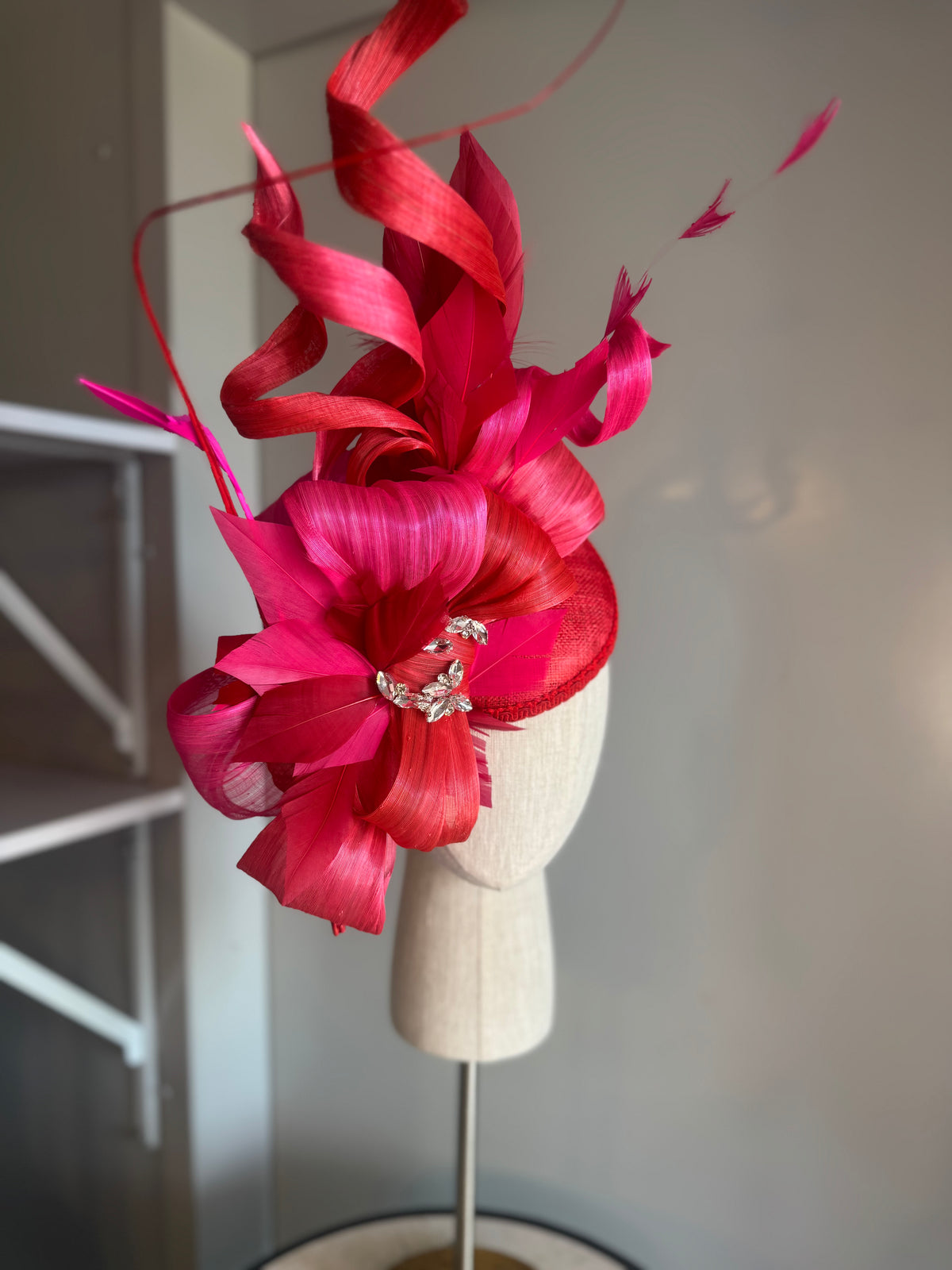 “Fleur” Red & pink statement