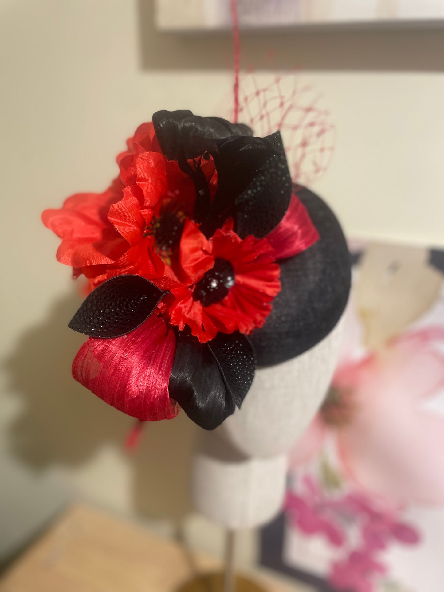Red and black poppy