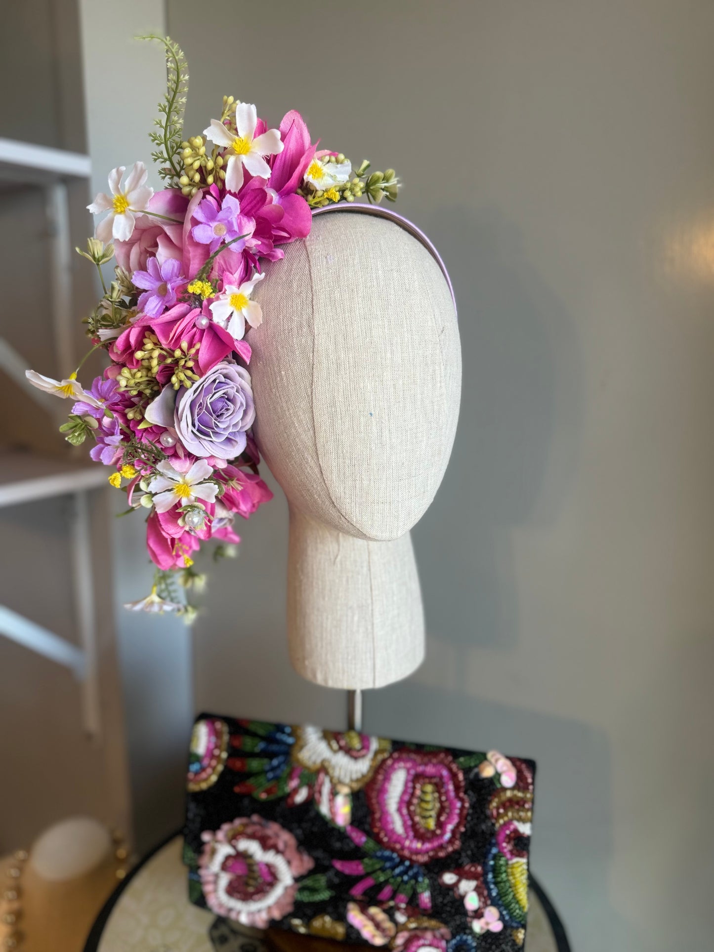“Sammi” pink & purple spring floral