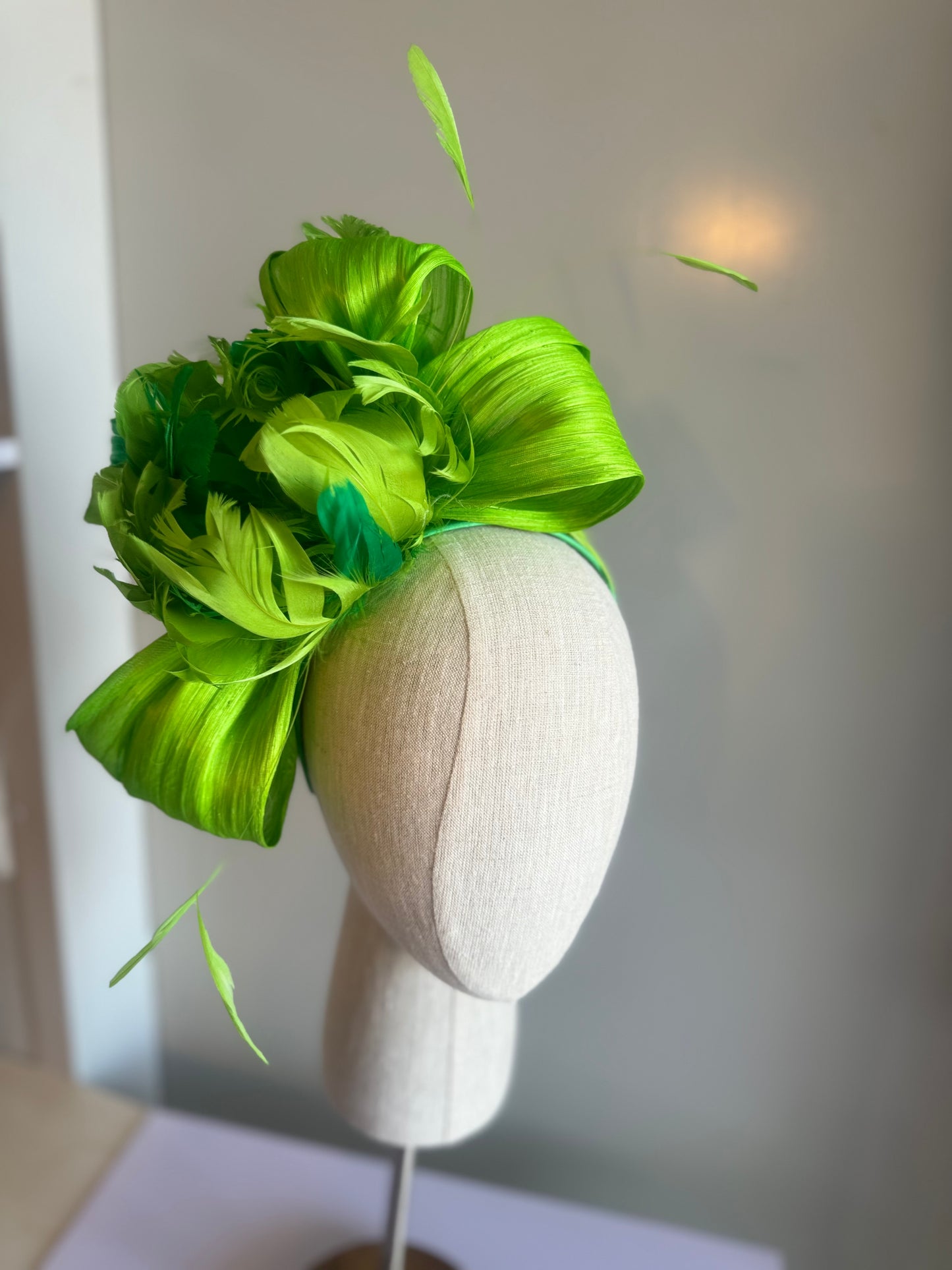 “Emity” green feather floral