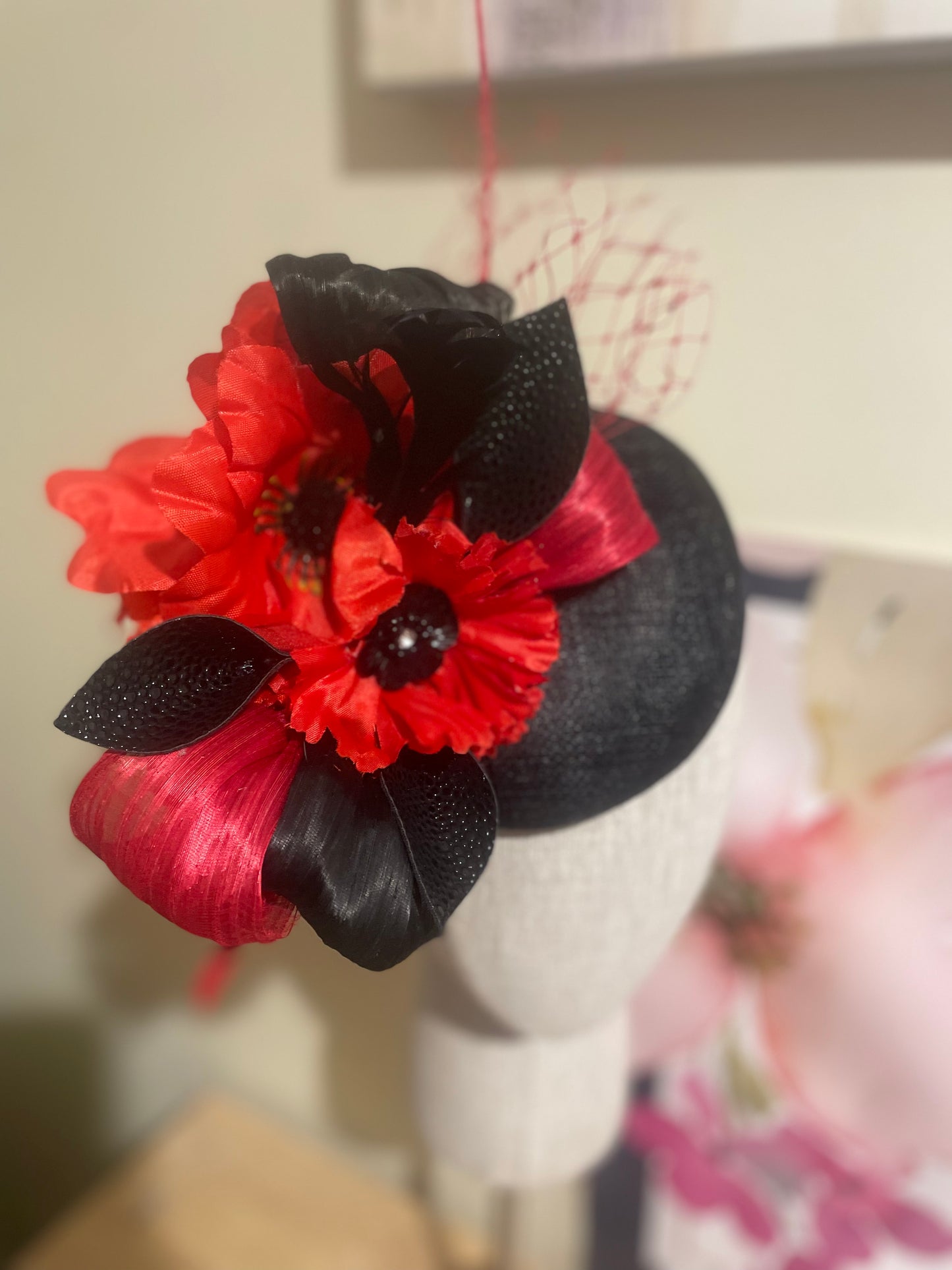 Red and black poppy