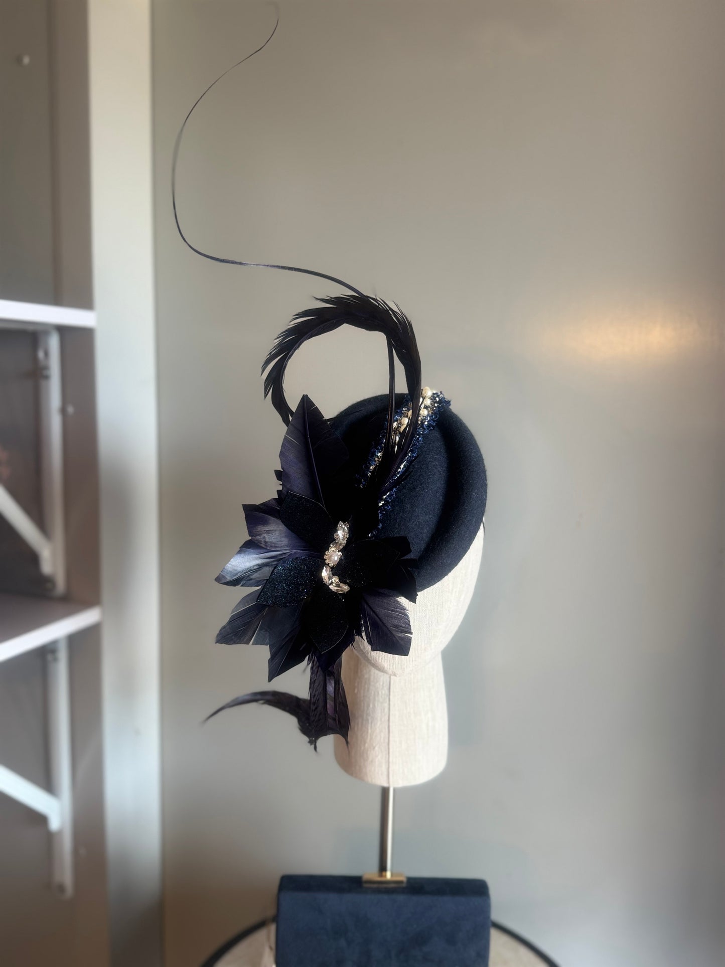 “Felicity” Navy pillbox statement