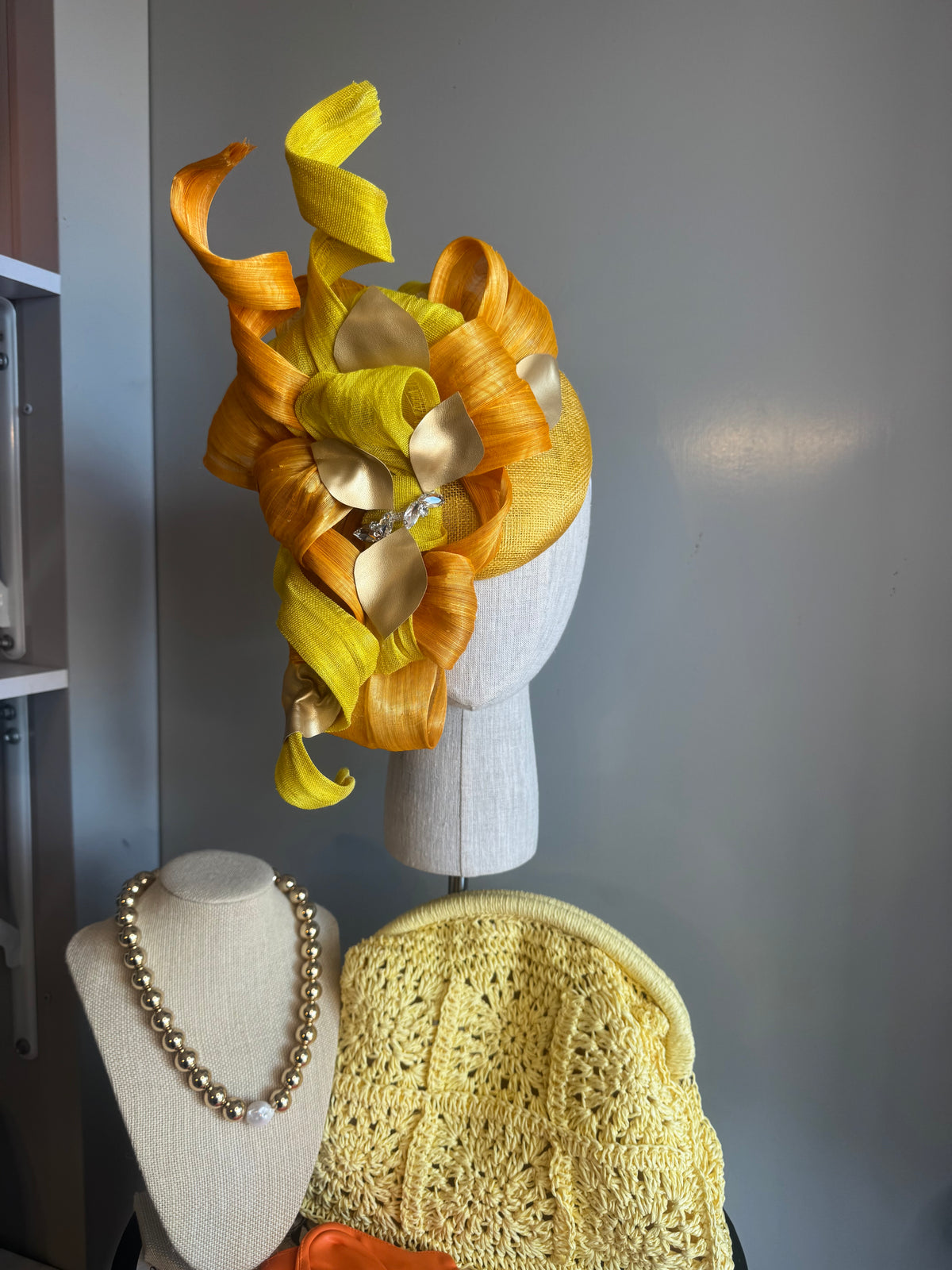 “Jules” Orange and yellow statement