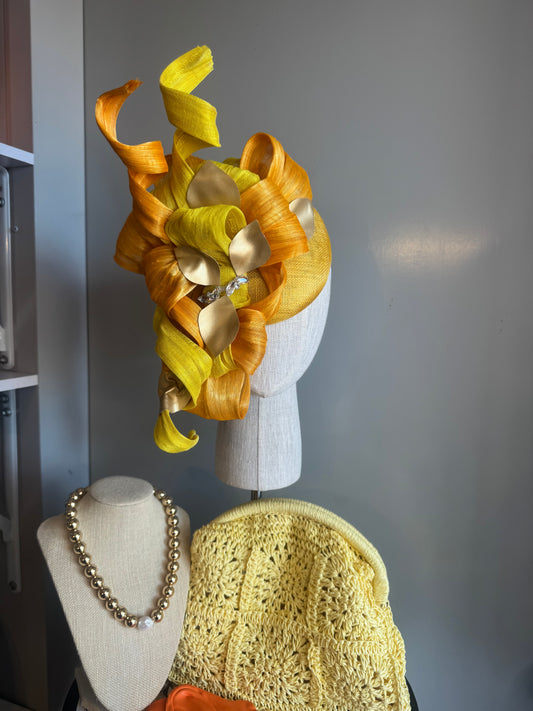 “Jules” Orange and yellow statement