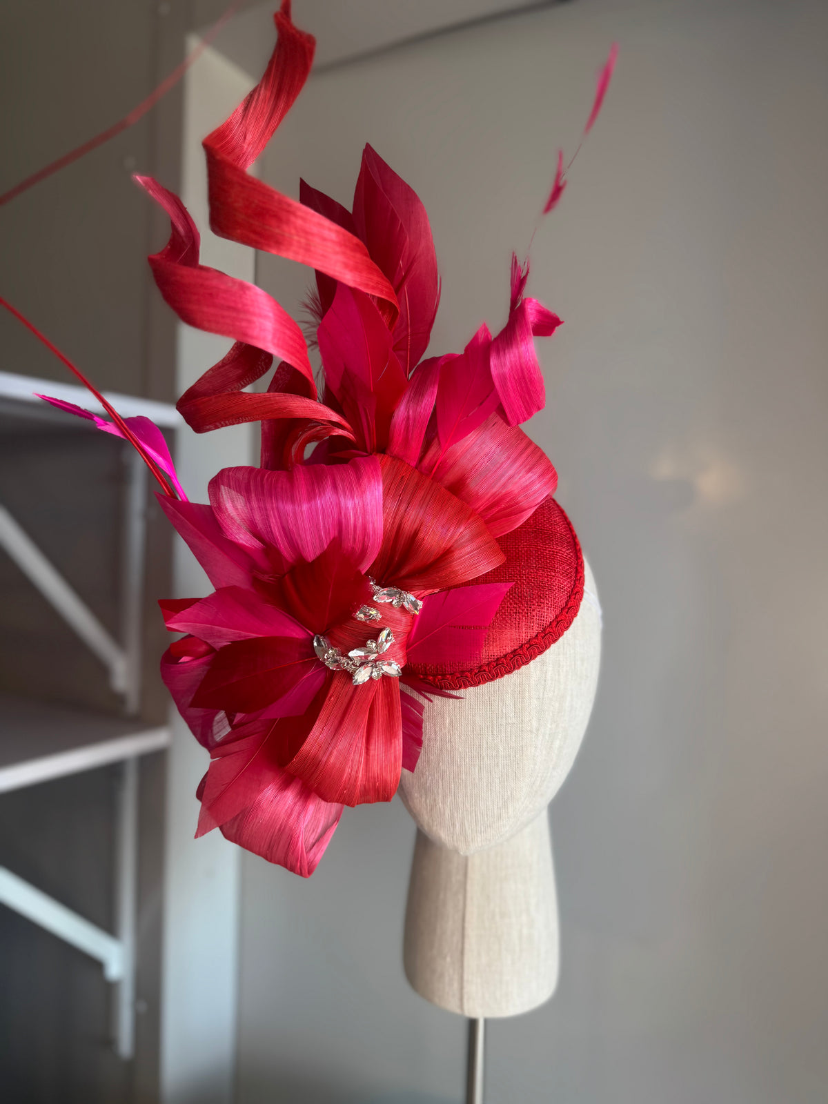 “Fleur” Red & pink statement