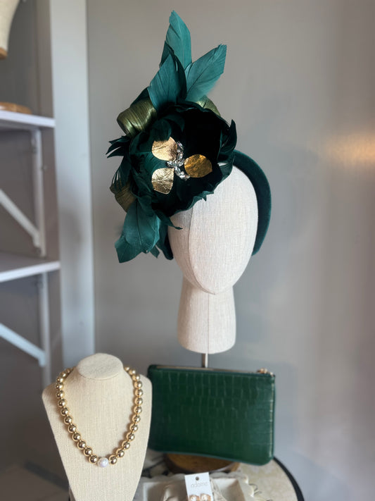 “Jane” Green feather floral