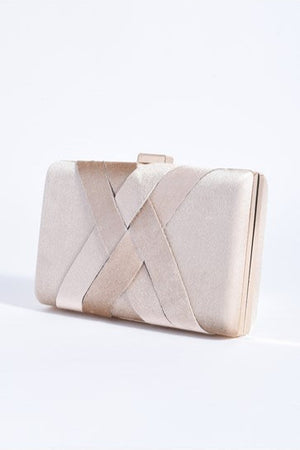Adorne Majorie clutch nude