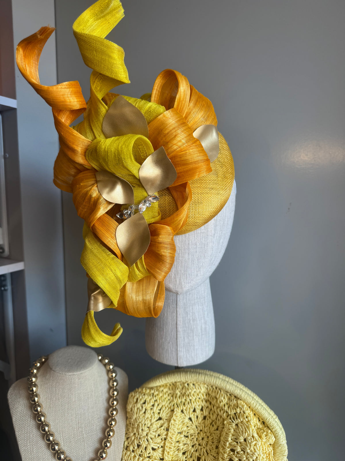 “Jules” Orange and yellow statement