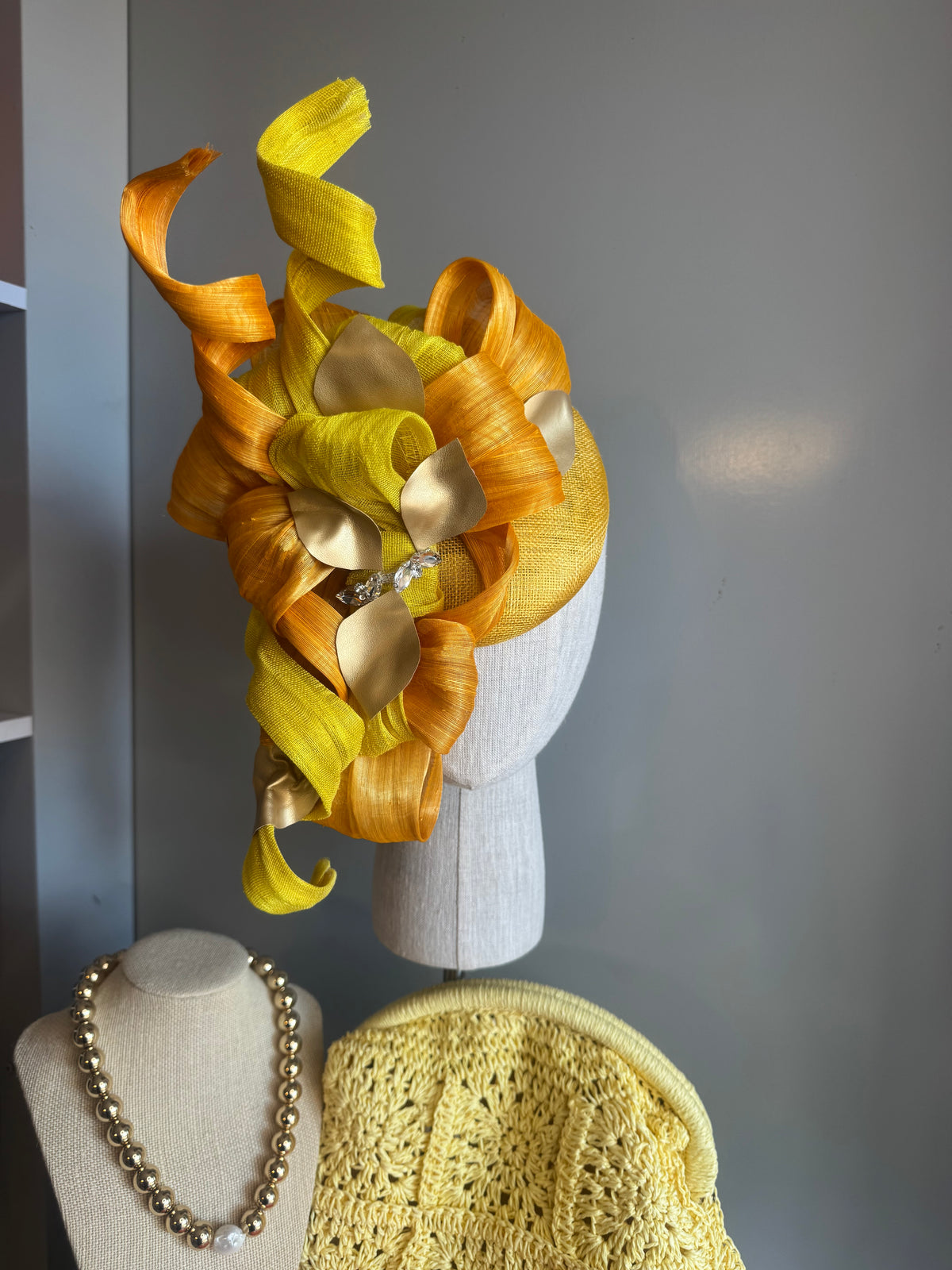 “Jules” Orange and yellow statement