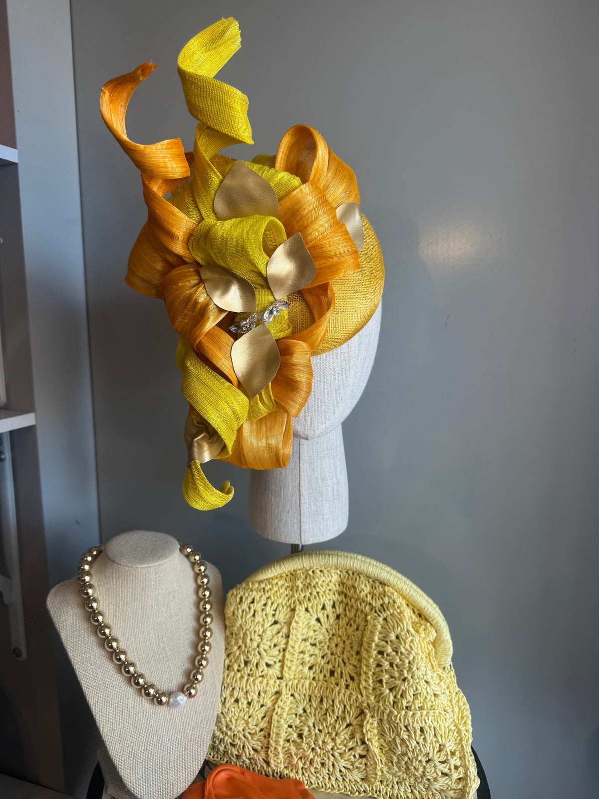 “Jules” Orange and yellow statement