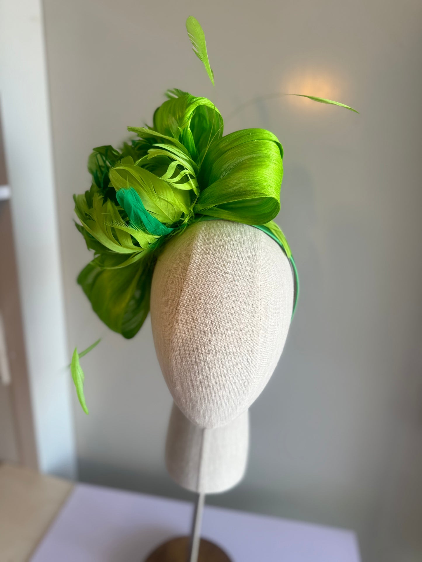 “Emity” green feather floral