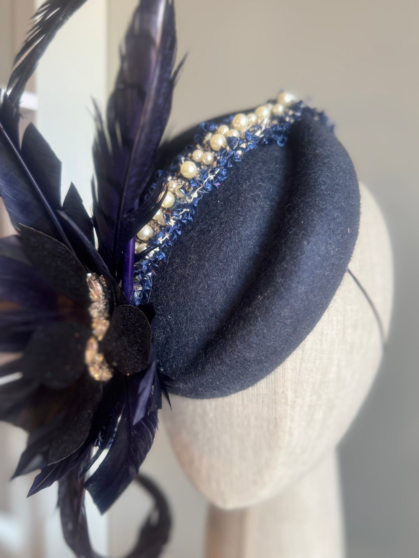 “Felicity” Navy pillbox statement