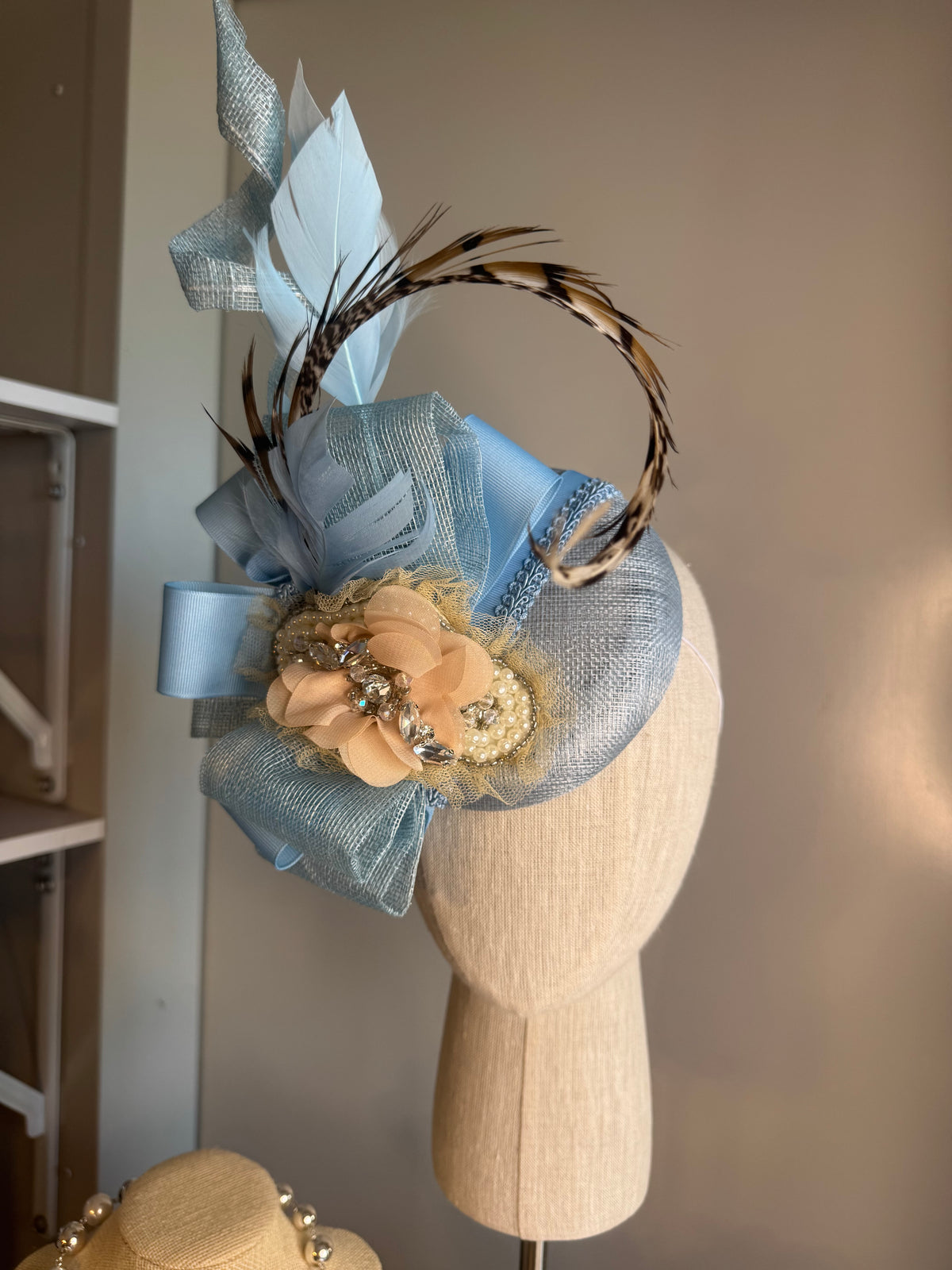 “Ivy Jeanada” soft blue statement