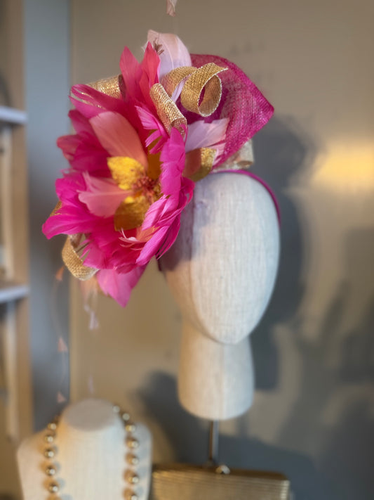 “Sammi” pink & gold statement