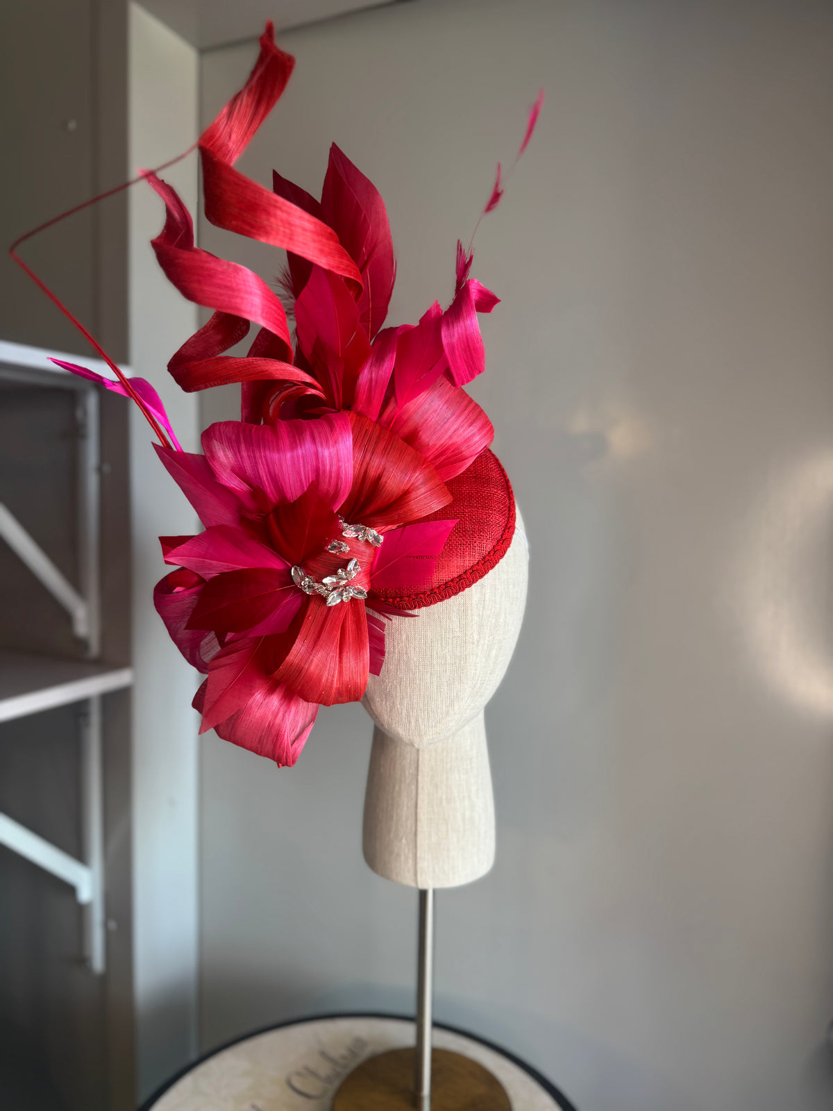 “Fleur” Red & pink statement