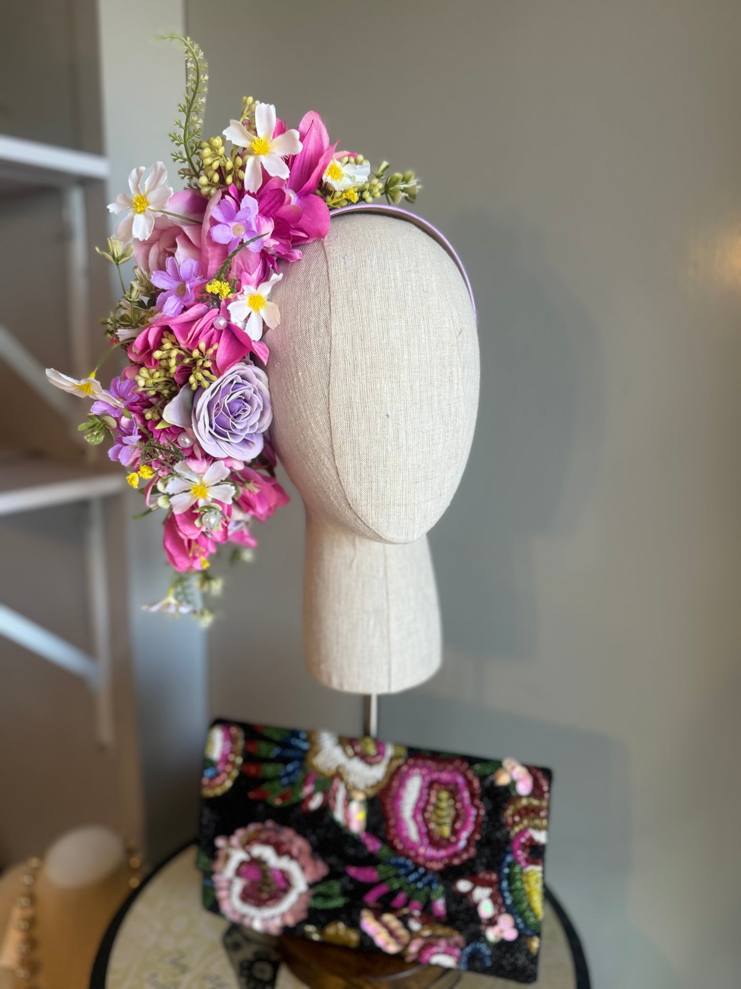 “Sammi” pink & purple spring floral
