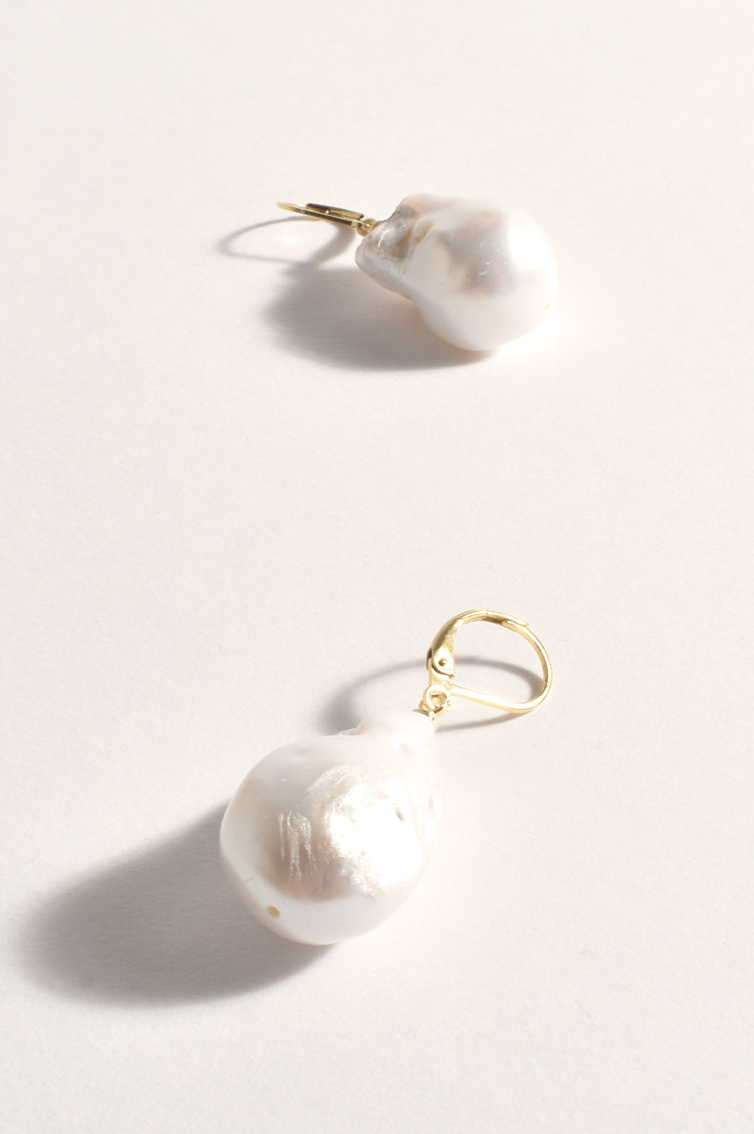 Large Freshwater Pearl French Hook Earrings