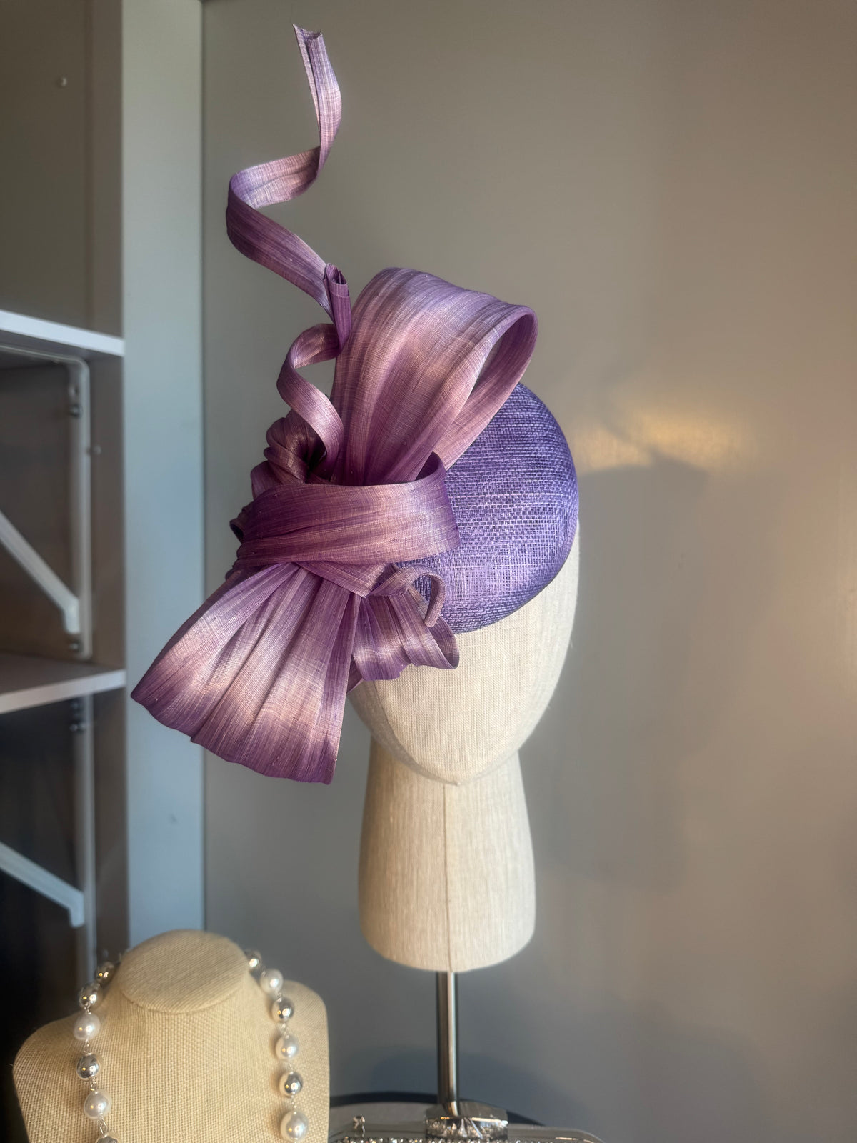 “Siona” lilac statement bow