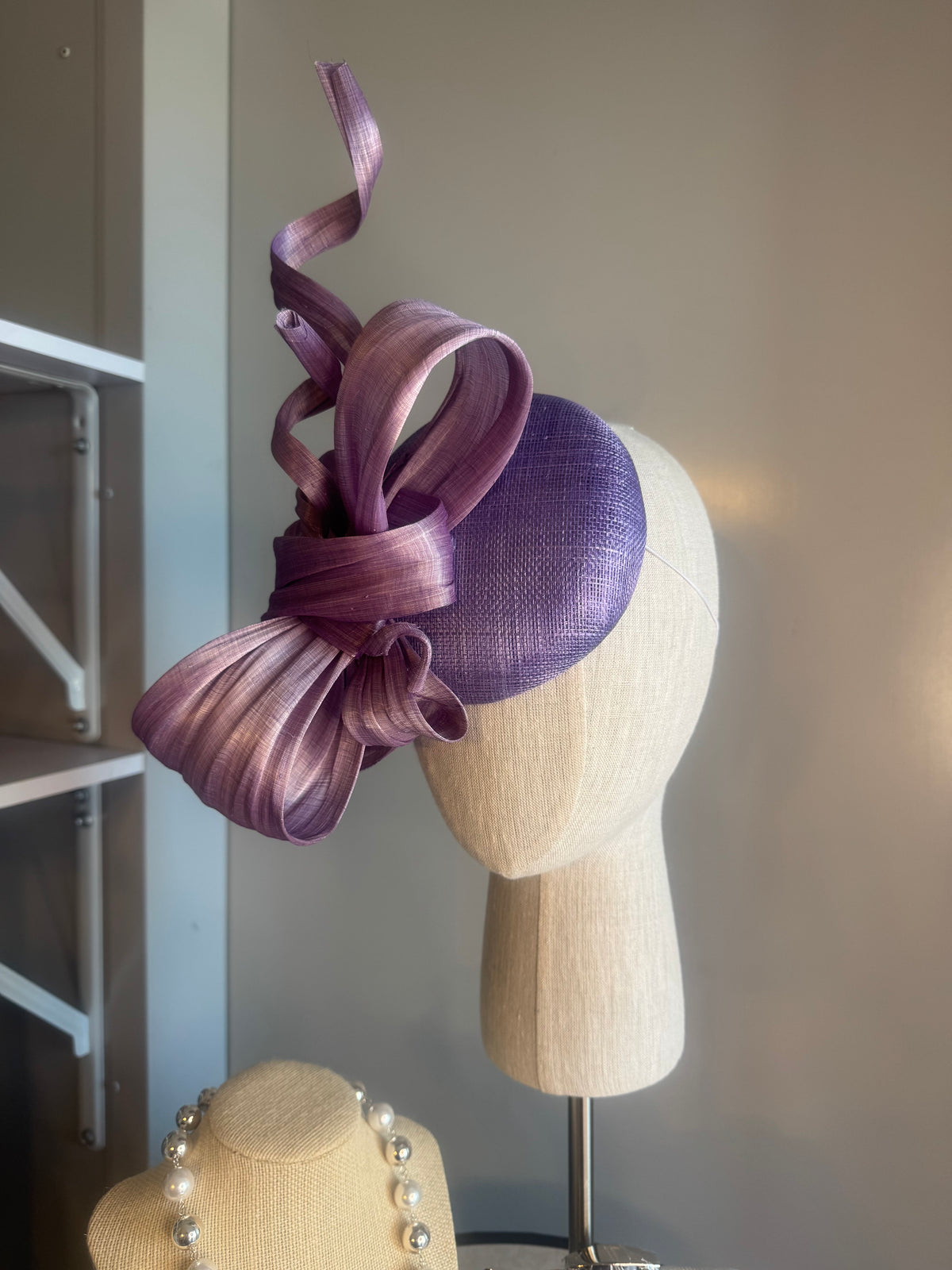 “Siona” lilac statement bow