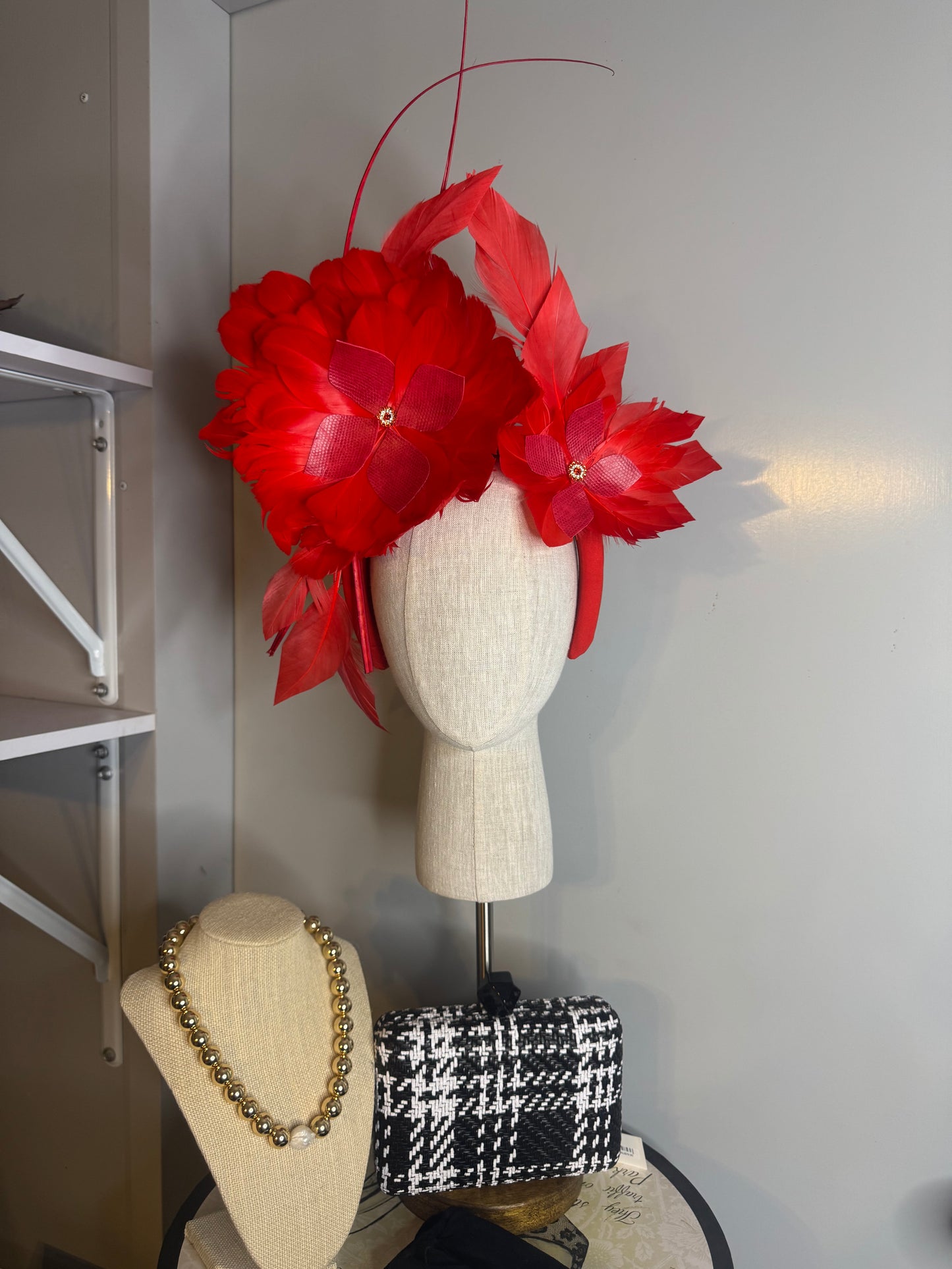 “Kate” Red feather statement