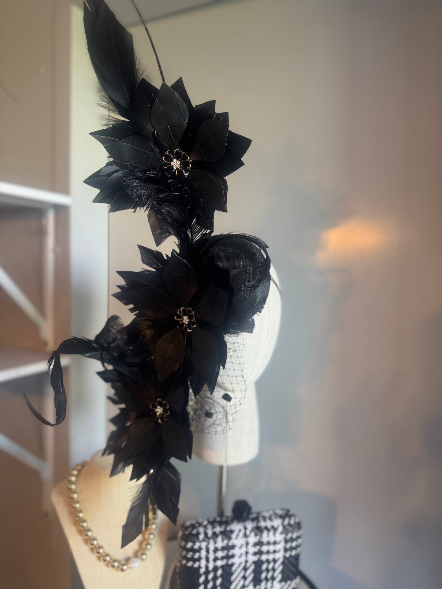 “Angel” Black feather statement