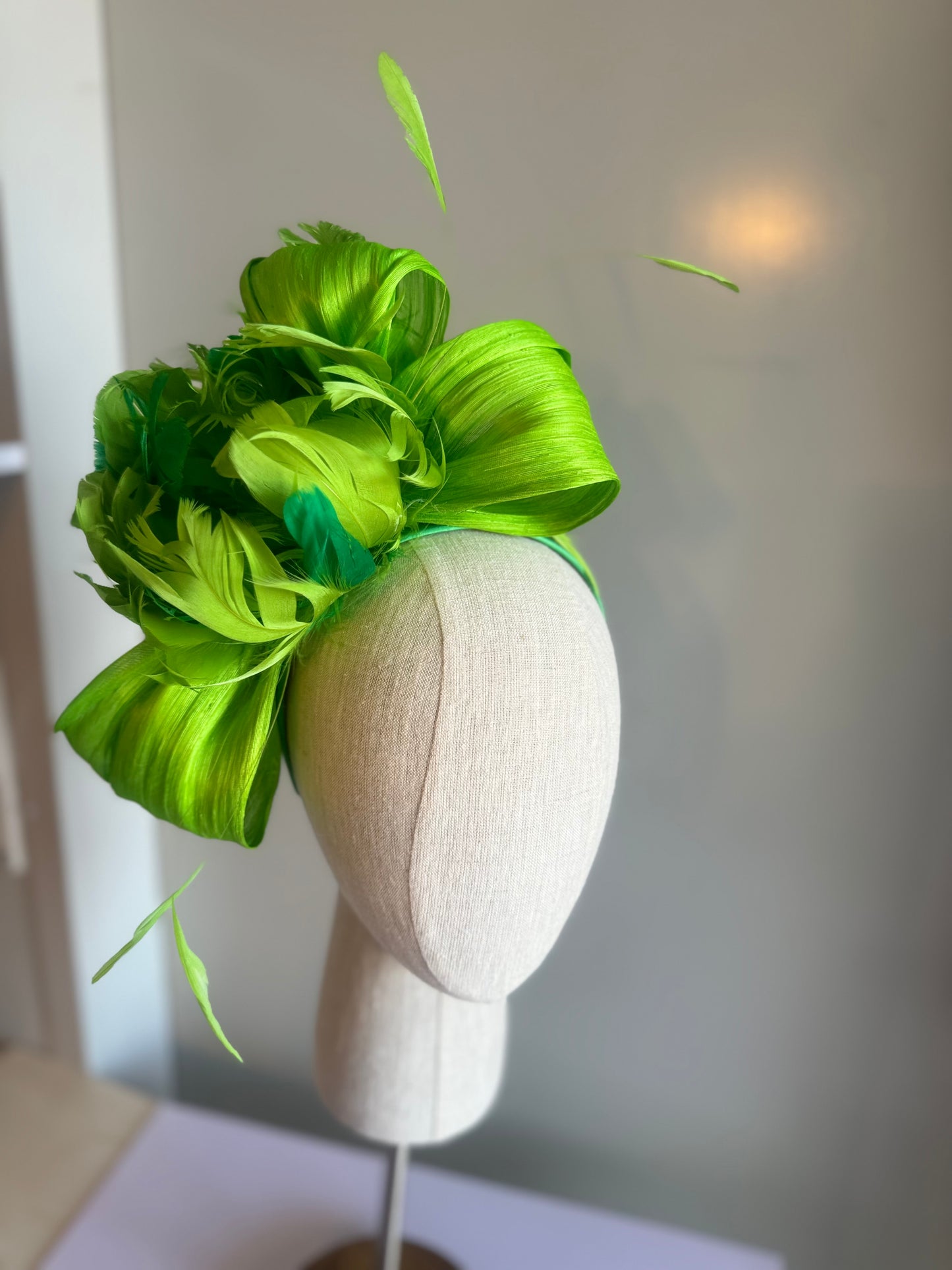 “Emity” green feather floral