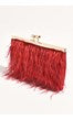 Red floaty clutch