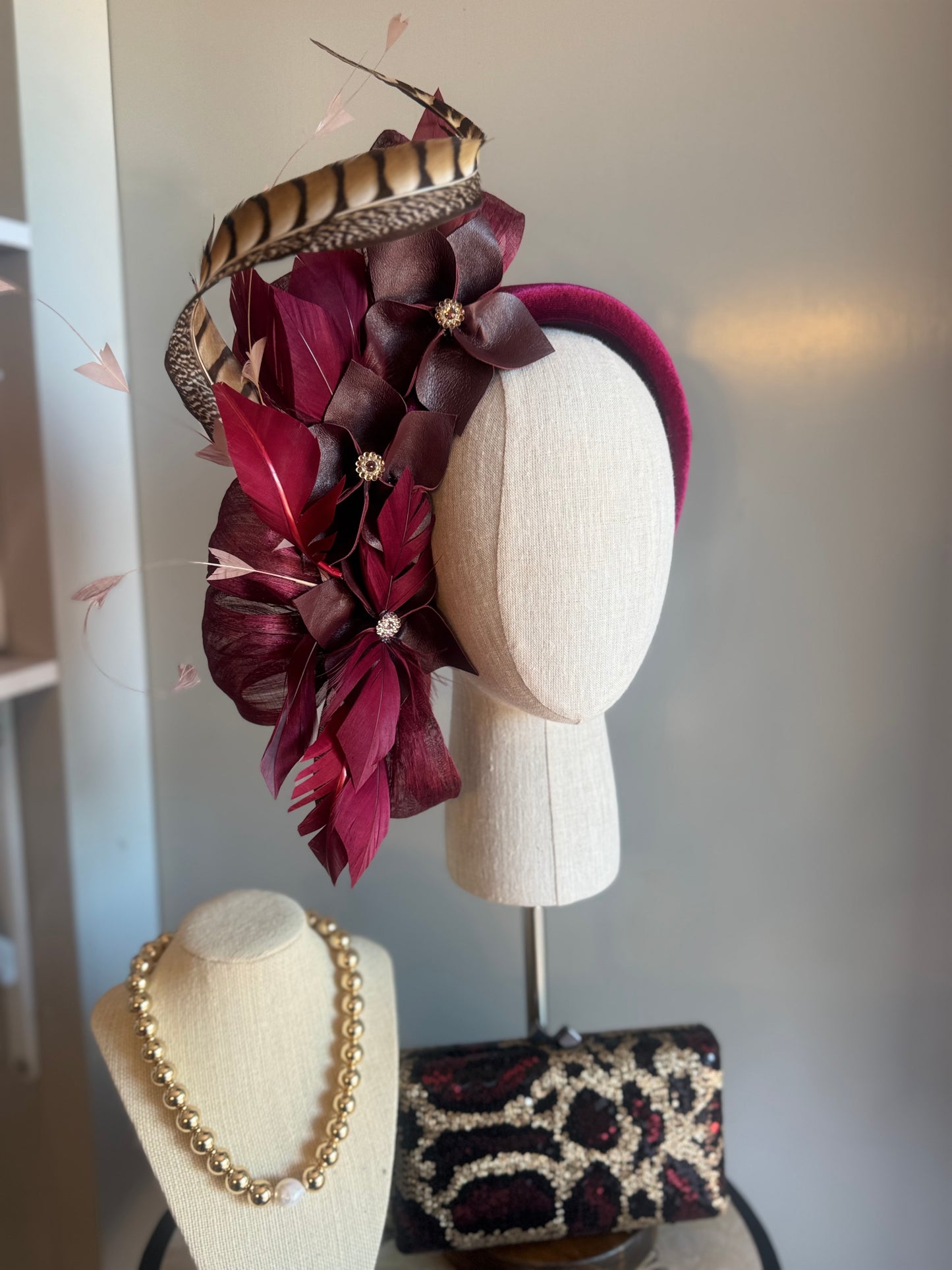 “Ruby” wine burgundy statement