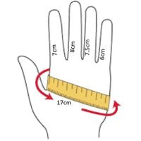 Black faux leather half palm gloves