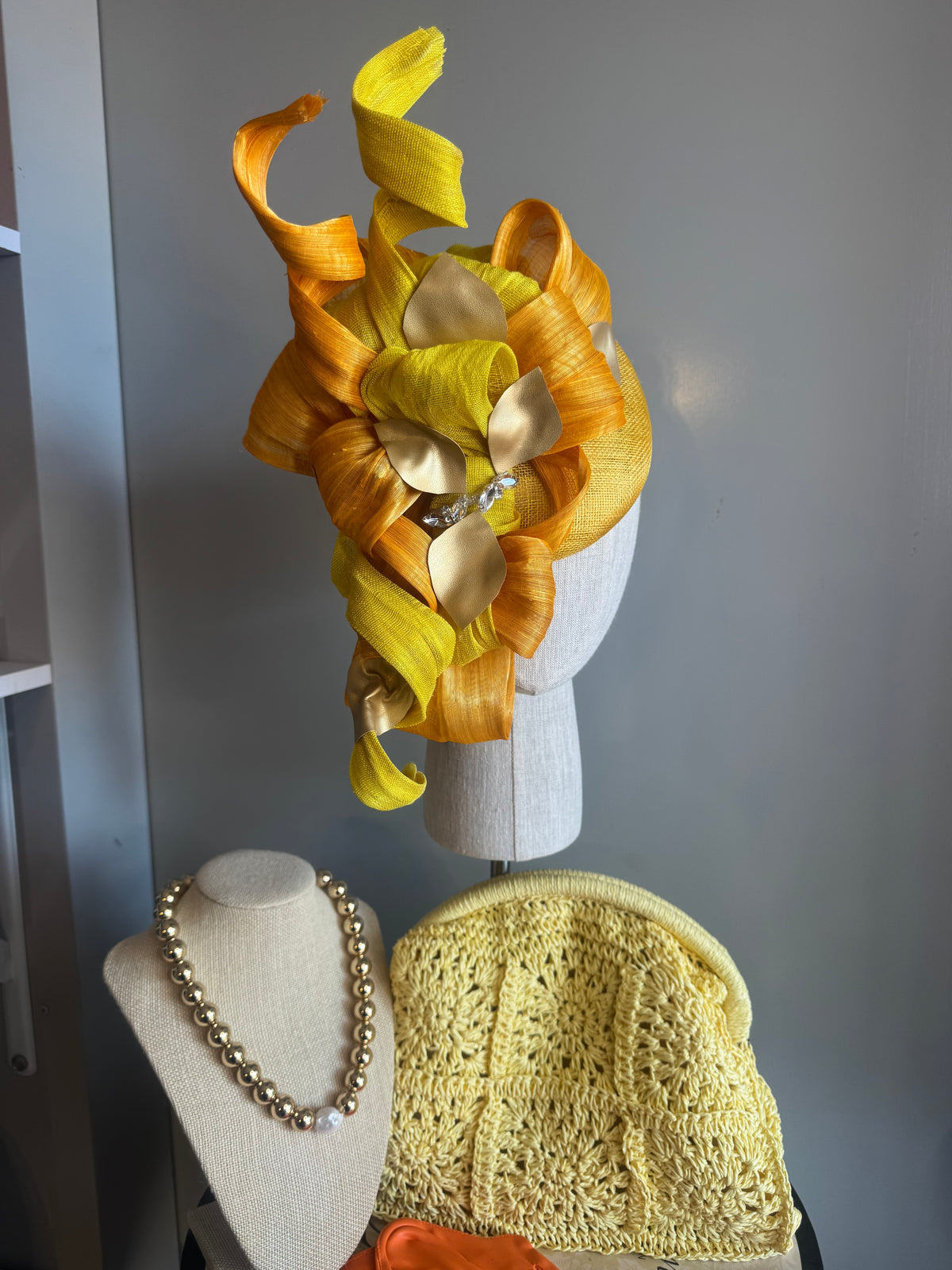 “Jules” Orange and yellow statement