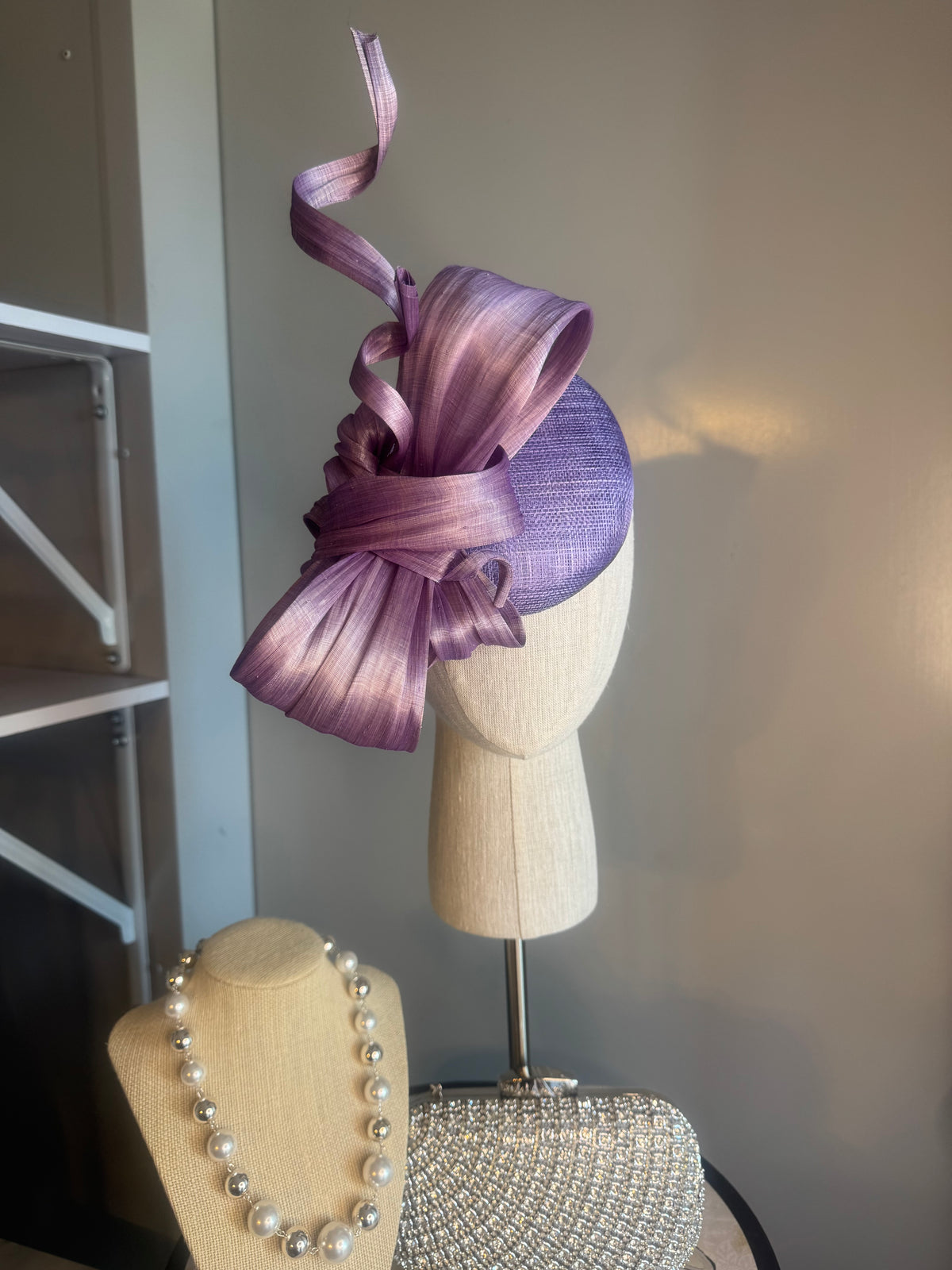 “Siona” lilac statement bow