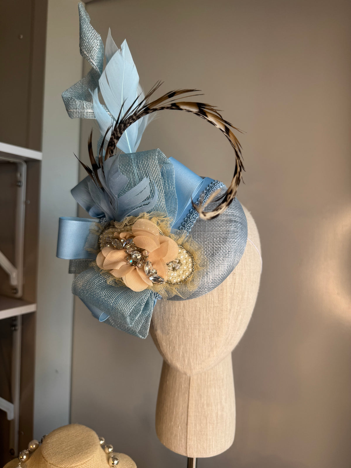 “Ivy Jeanada” soft blue statement