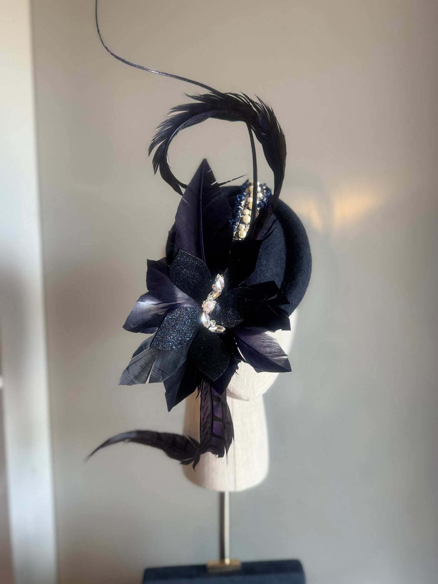 “Felicity” Navy pillbox statement