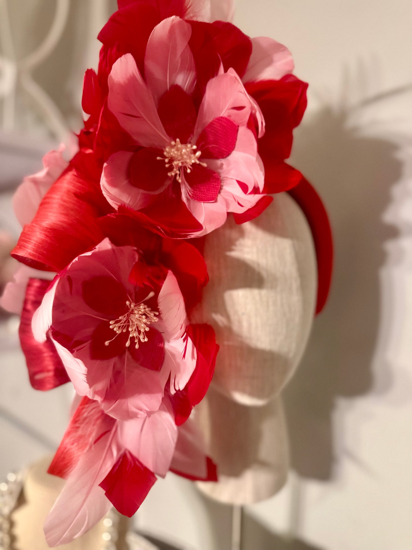 “Mandy louise” red & pink statement