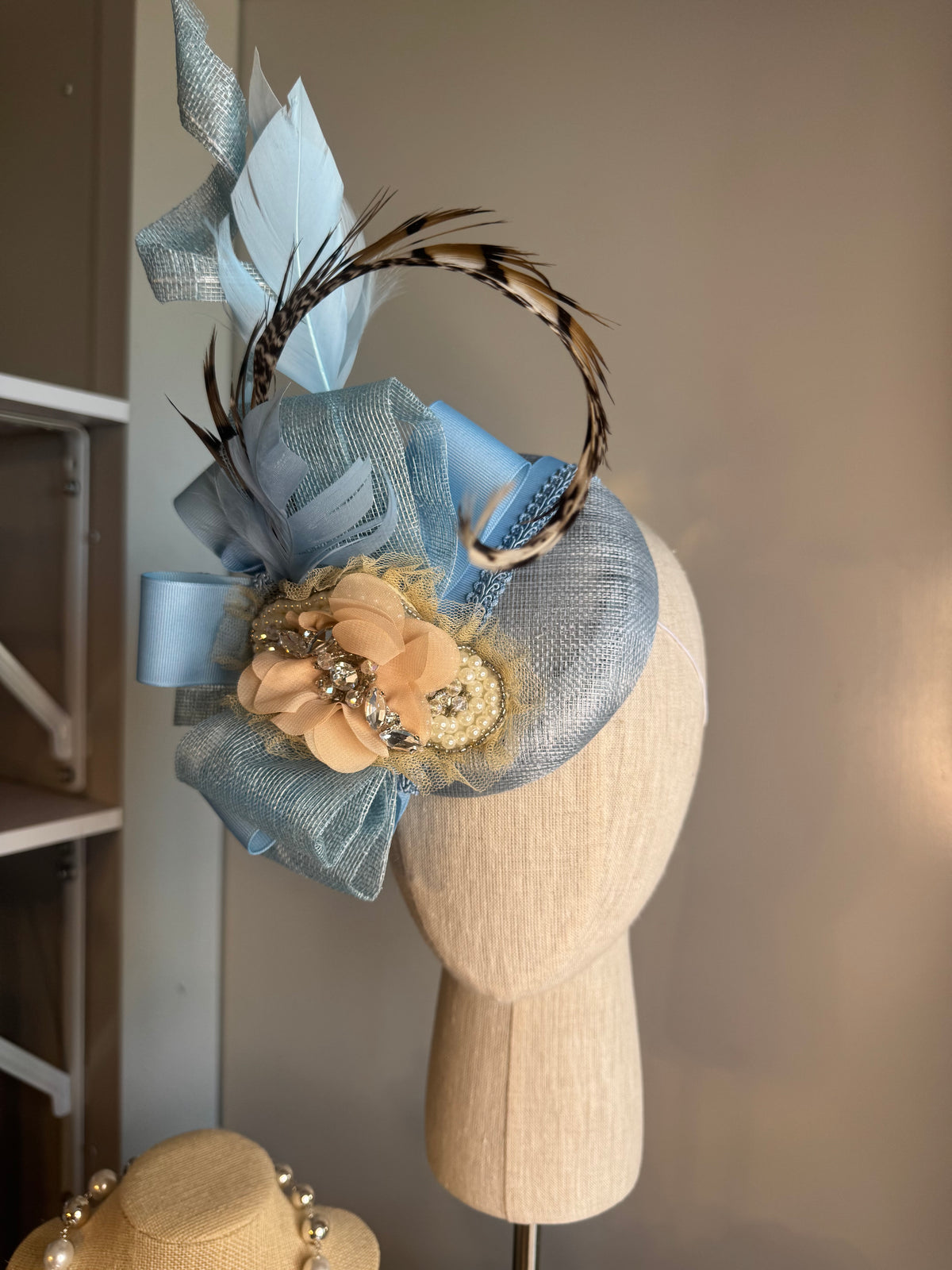 “Ivy Jeanada” soft blue statement